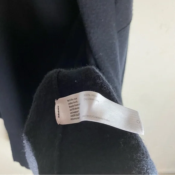 Eileen Fisher 100% Wool Black Cardigan ( XS ) - Picture 4 of 4